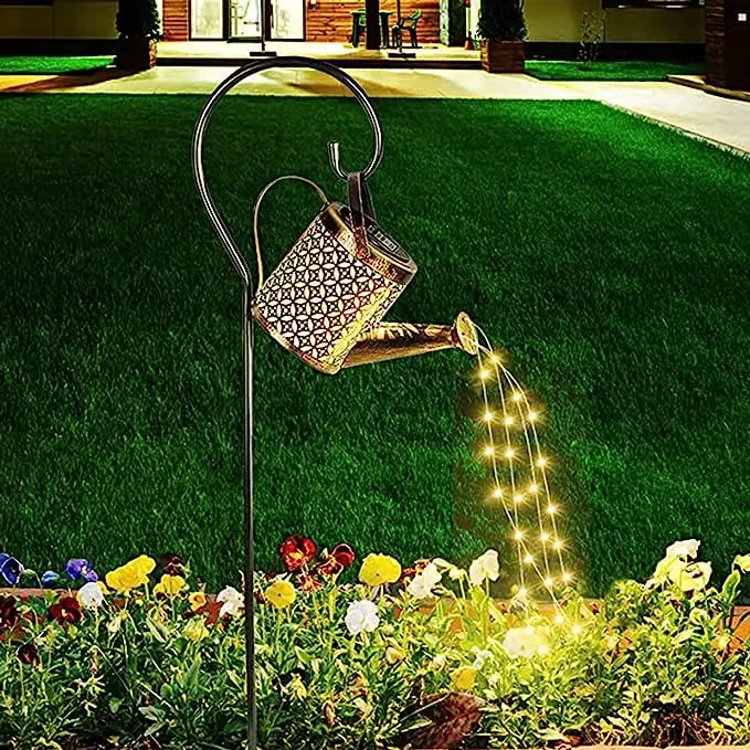 Waterproof Hot Selling Led Solar Watering Can Shower Watering Can String Lantern Lights for Outdoor Garden