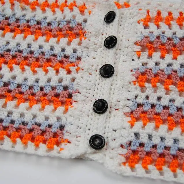 Custom Summer beach Crochet Shorts Sweater Set Women Handmade crochet knit crop top and sweater short pant set for women