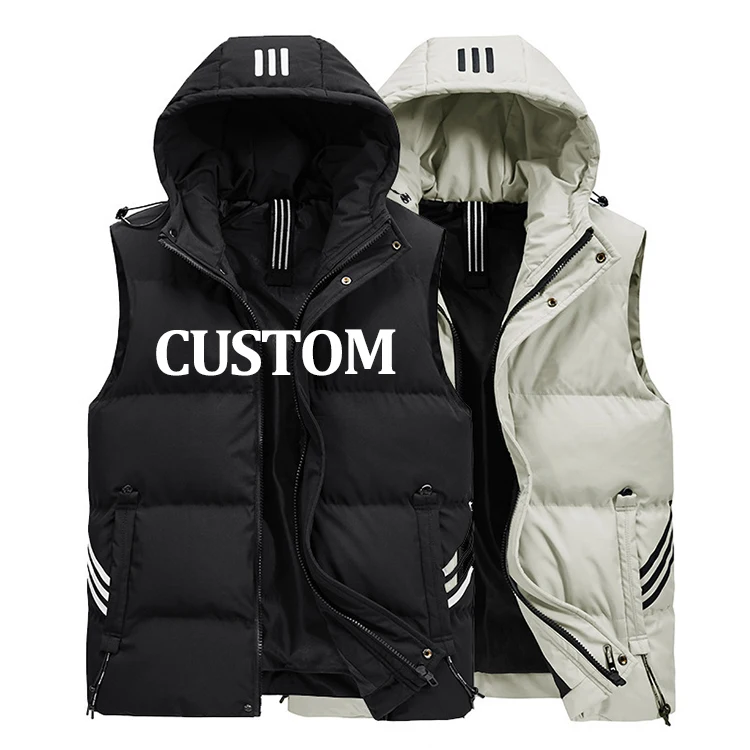 Зимние мужские куртки на заказ, Многофункциональный прочный жилет с бархатной подкладкой, теплая хлопковая одежда для защиты от холода