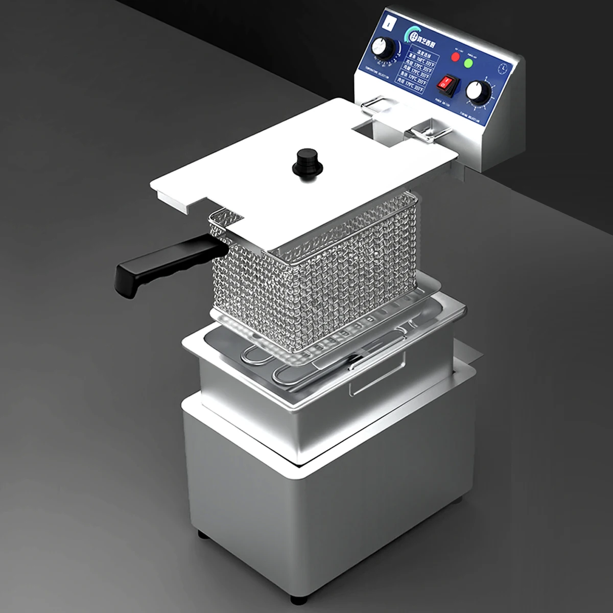 China factory hot sale commercial quality electric fryer manufacturer 12L table fryer suitable for hotel commercial kitchen