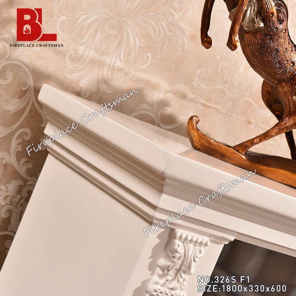 326S house decor wood led electric fireplace decoration stoves mantel