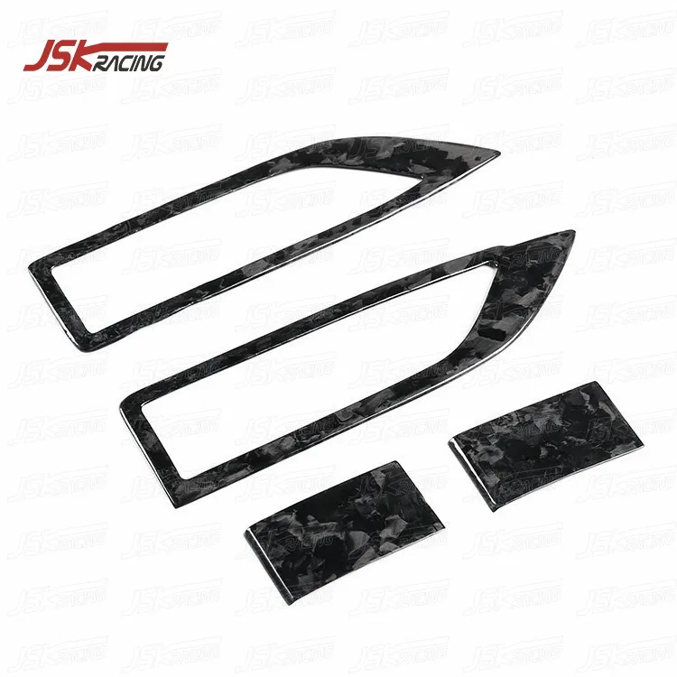 FORGED CARBON FIBER INTERIOR DOOR COVER (4 PCS) FOR 2011-2016 FERRARI 458 ITALIA AND SPIDER
