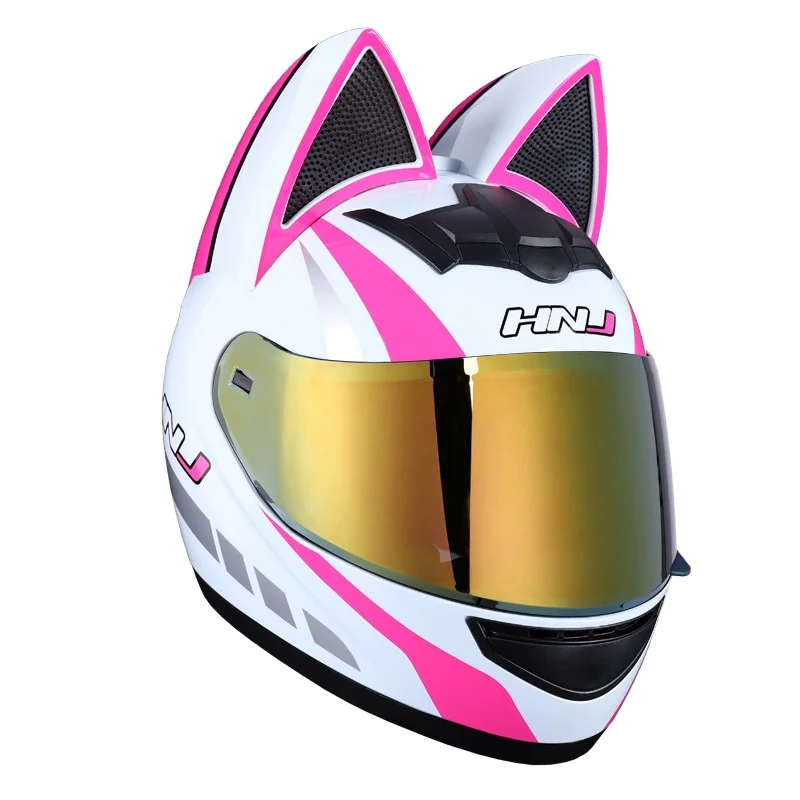 Factory Price new design mini Helmet Four Seasons cartoon nitrinos cat ear helmet upgrade
