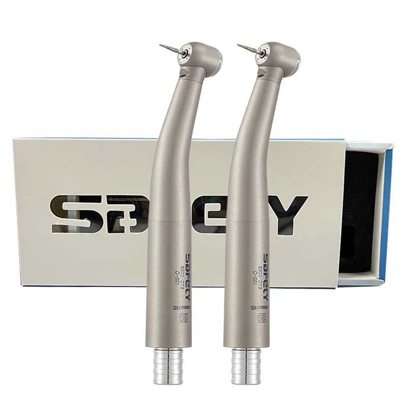 Высокоскоростной стоматологический наконечник со светодиодной турбиной с волоконно-оптическим быстроразъемным соединением соединение 6 отверстиями Германия подшипники