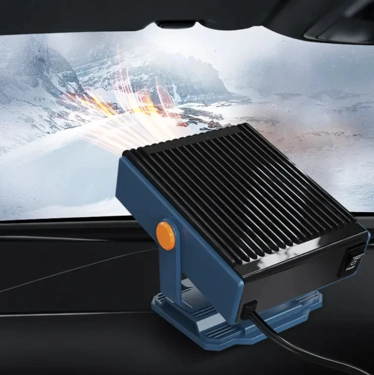 12V Car Auto Heater Portable Windshield Defroster and Defogger Windscreen Fan 2 in 1 with Heating and Cooling Modes