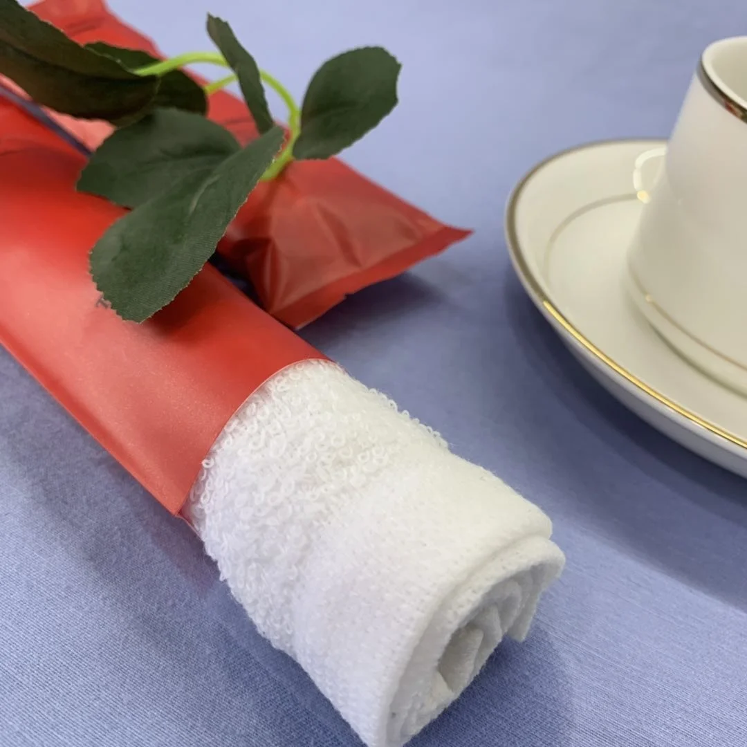 100% cotton refreshing wet towel oshibori towel  moist wipes for multiple use