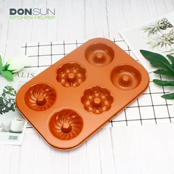 Non-Stick 6 Cup Carbon Steel  Muffin Pan