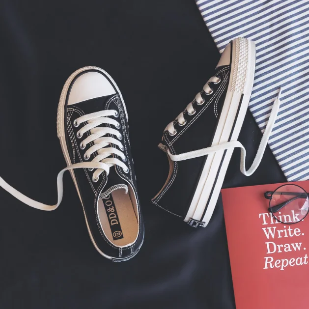 
Sepatu Zapatillas Original Custom Shoes Lace up Vulcanized Flat Casual Sneakers Canvas Shoes Men and women sneaker 