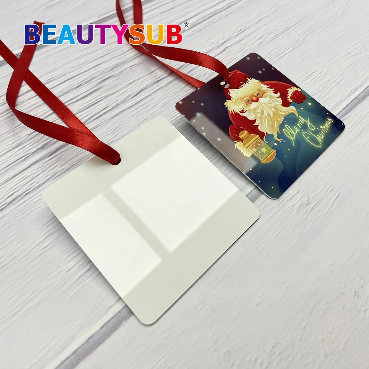 BEAUTYSUB Longstar HD сублимационный алюминиевый орнамент белый теплообмен фотопечатные заготовки с металлическим покрытием вырезанные маршрутизатором ЧПУ