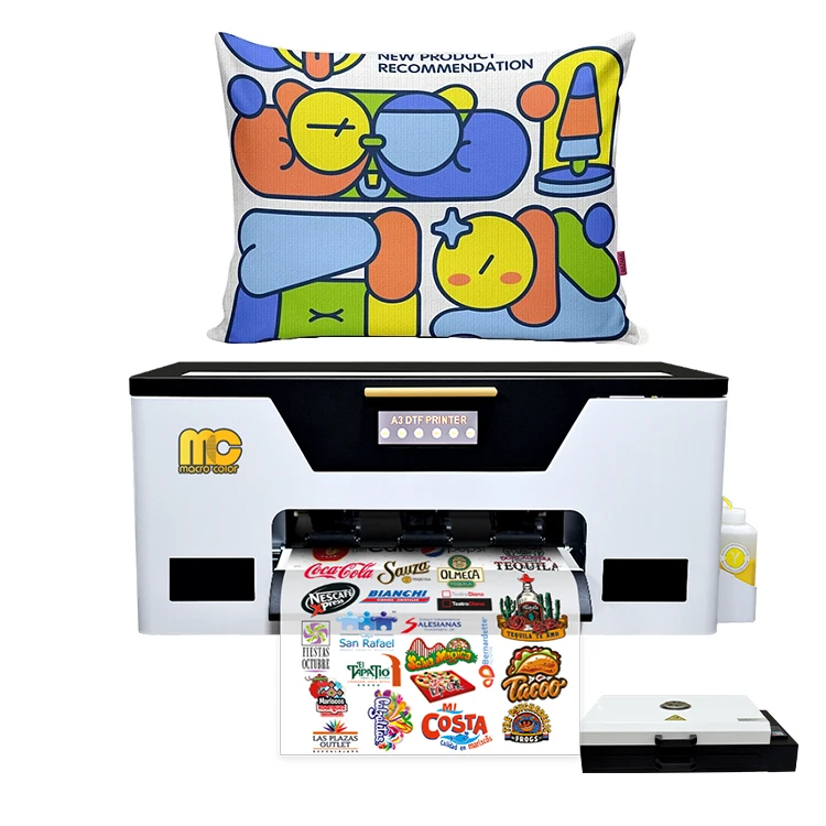 2024 Hot Sale A3 XP600 head Desktop Inkjet Printer for EPSON xp600 Tshirt Sublimation Six Colors DTF Ink for Cloth