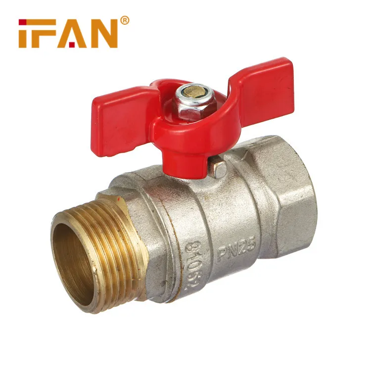 IFAN High Pressure NPT Brass Valve 1/2 Inch Forged Brass Gas Ball Valve For Water Supply