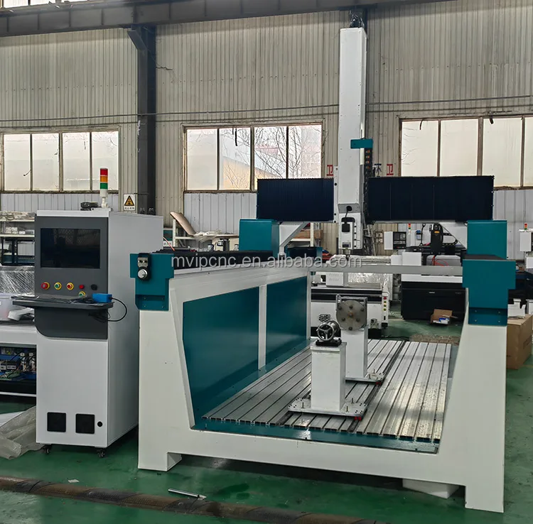 EPS CNC Router Machine Bits 3/8 Compressor for Wood Foam Fiberglass 4 Axis Spindle Rotating