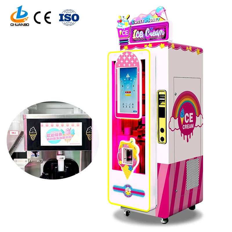 Automatic Ice-cream Making Machine Self Service Soft Ice Cream Vending Machine