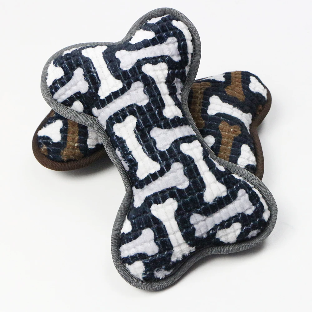 
Durable Dog Bone Toy Squeaky Pet Toy Interactive Dog Pet Chew Toy 