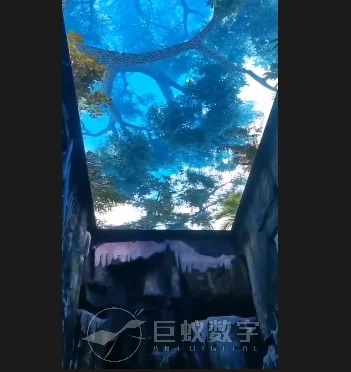 The latest Theme application  naked eye 3D Holographic interactive immersive sky screen