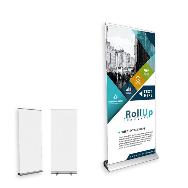Mini Retractable A3 A4 Table Top Roll Up Banner Portable Roll Up Displays