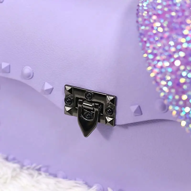 Sets Headbands Rhinestone Shoulder Purses and Handbags Women Hand Bags Ladies 2022 Summer New Arrival PVC Jelly Bags Luxury Bags