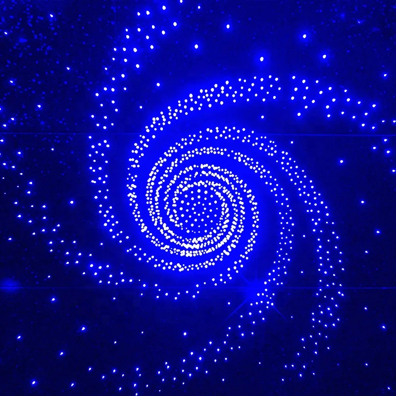 Storm spiral universe plastic optical fibre star ceiling panels for movie theater decoration