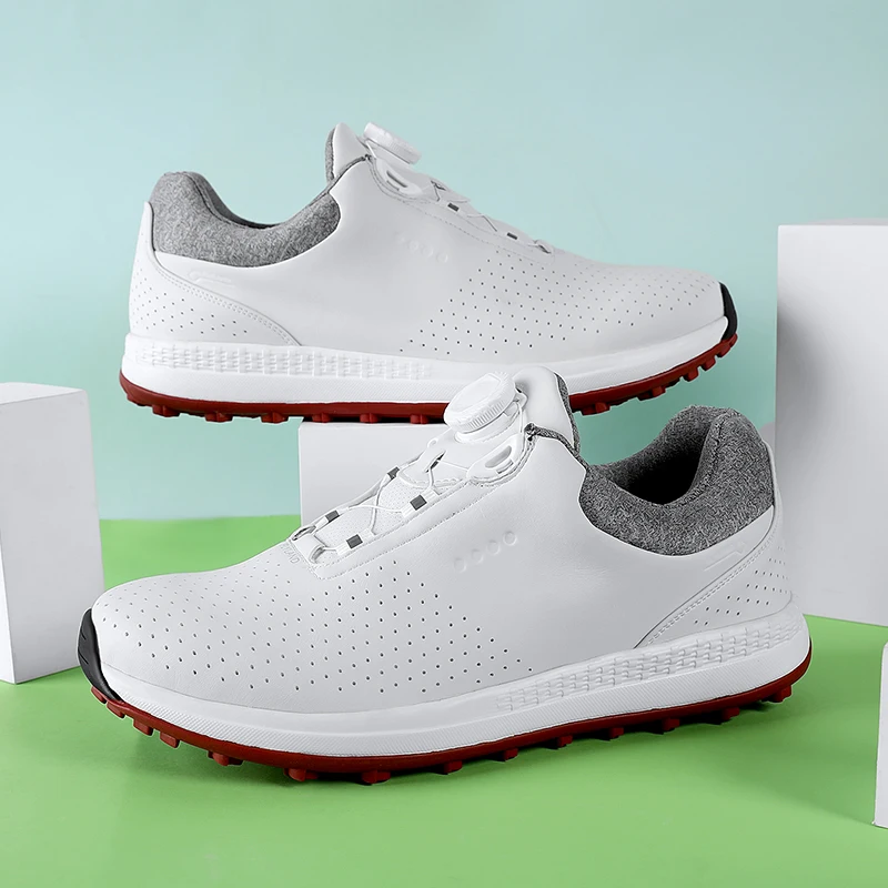 2022 New Arrival Mens golf shoes Lefus Microfiber Leather Non-slip Rotation Shoelace Professional Women Golf Shoes Waterproof
