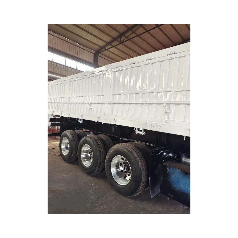 3 Axles Side Dump Semi Trailer truck side wall tipper dump truck Hydraulic Dump Trailer for sale