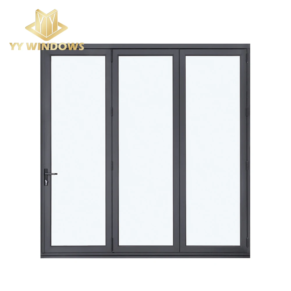 Factory directly supply high quality aluminum glass bi folding door for balcony