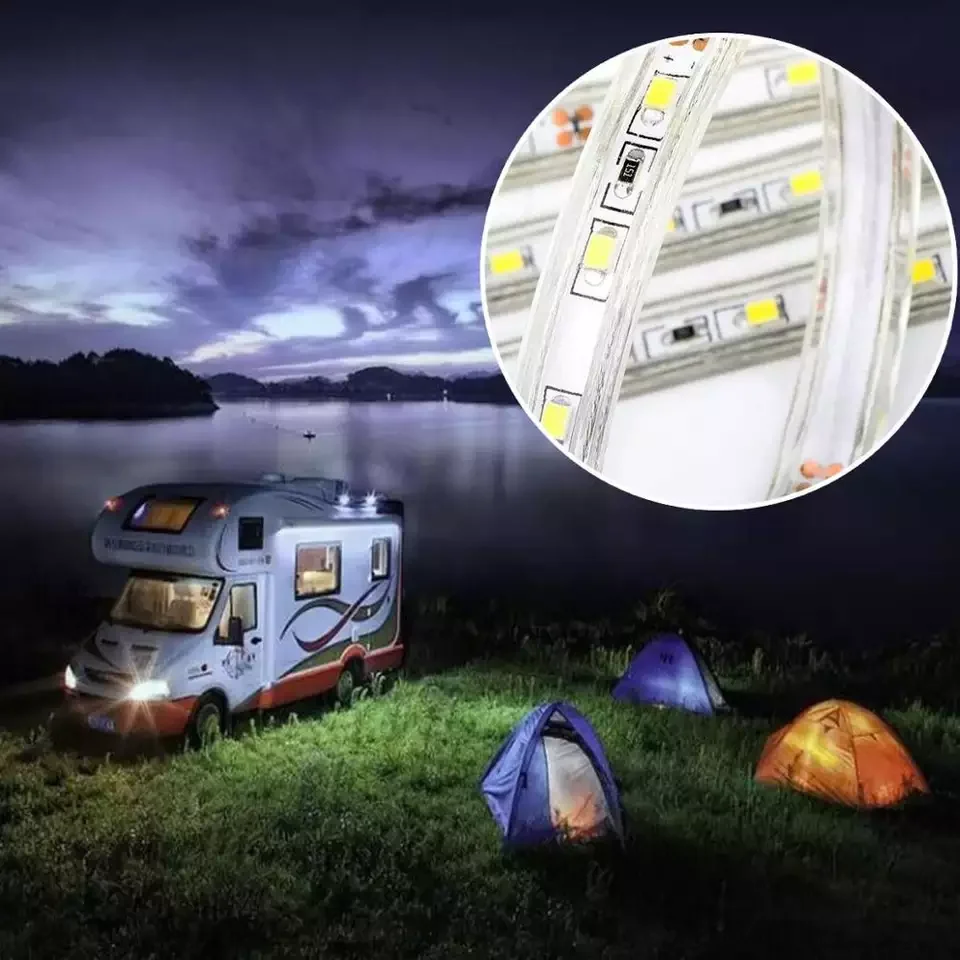 Car Hood Led Rope Light Waterproof RV Interior Lighting White Outdoor Lantern Work Hiking Camping Tent Hanging Awning Led Light