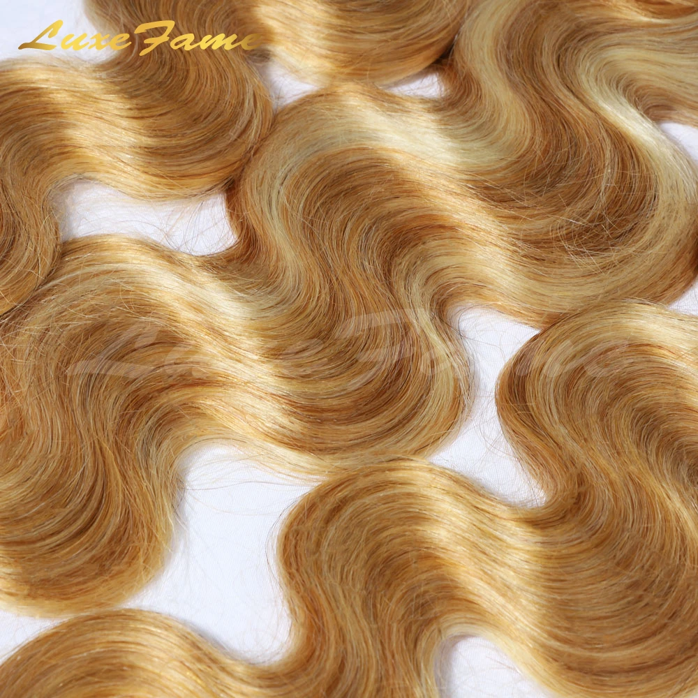 High quality p4/27 Indian Hair Raw Virgin Human Hair Extensions,Indian Beauty Products Cuticle Aligned Hair Bundles With Closure