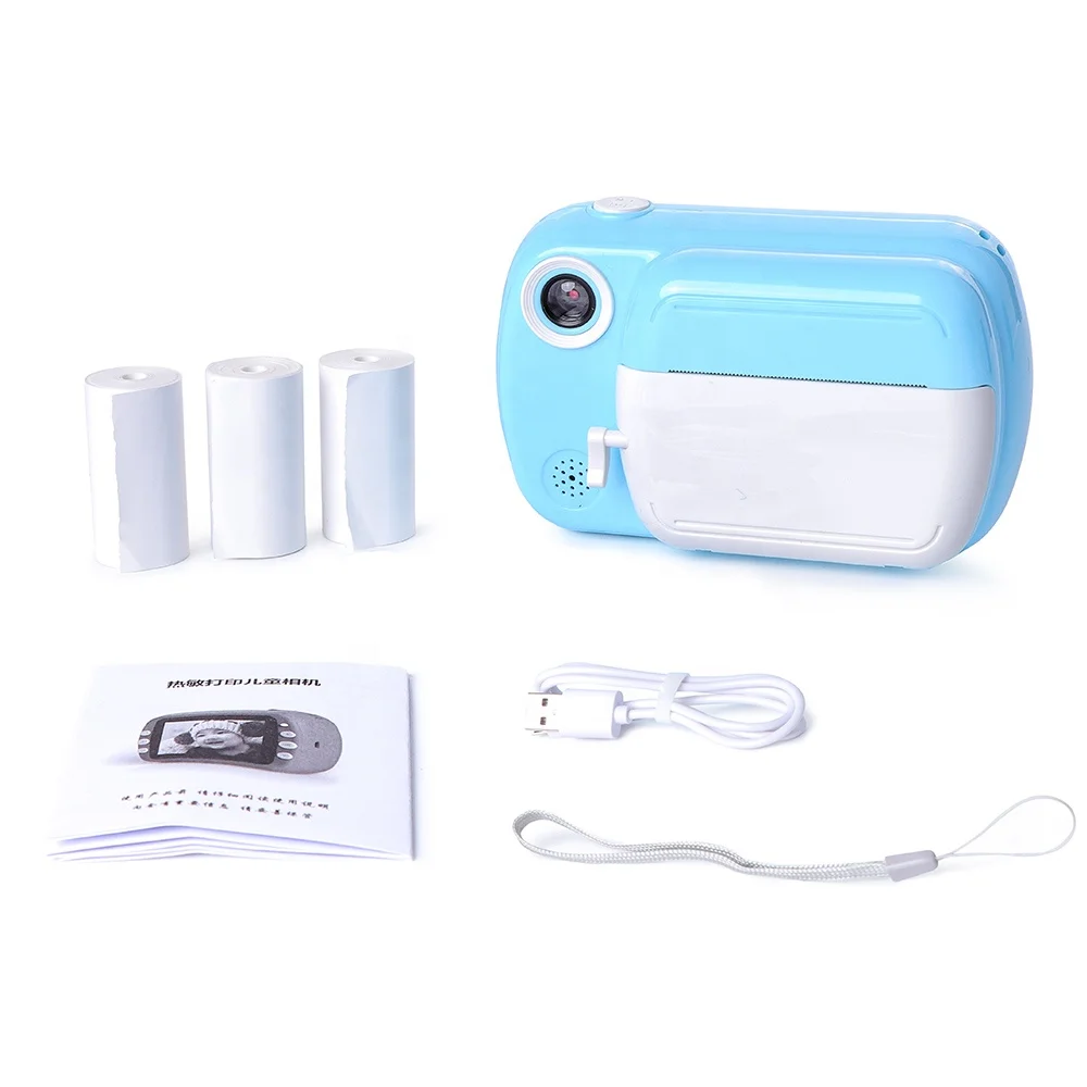 
HD Instant Thermal Print Paper Photo Children High Quality High Resolution 1080p Outdoor Indoor Small Digital Kids Camera Toy 