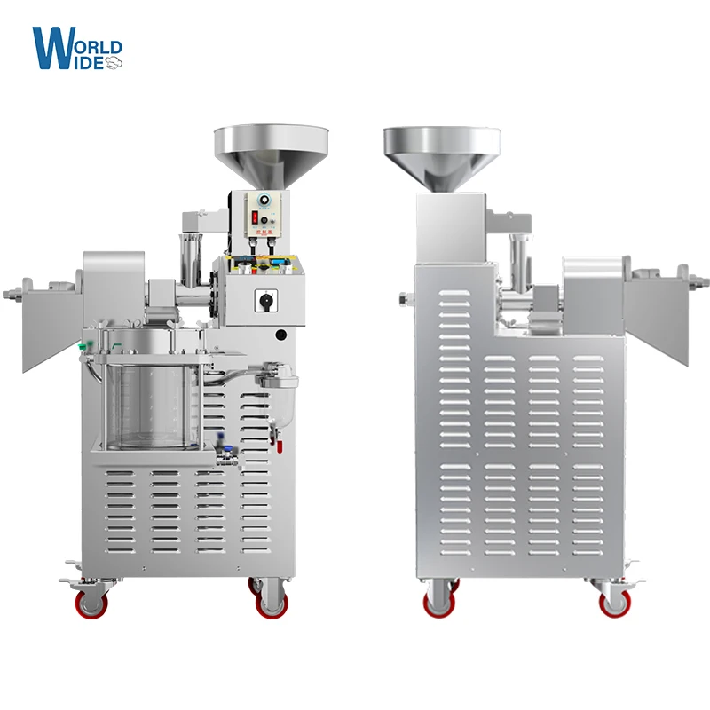 20kg/h Capacity Heat and Cold home oil press machine pinenut, almond soy bean olive oil press machine high oil extraction rate