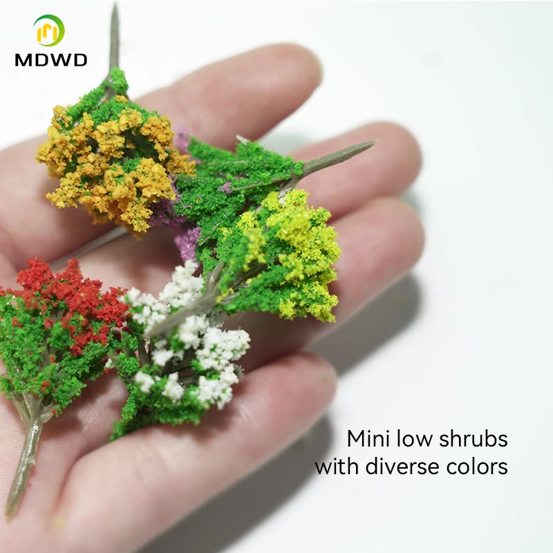 3.8CM Model Train Railway O HO TT N Scale Forest Model Plastic Miniature Trees Green Artificial