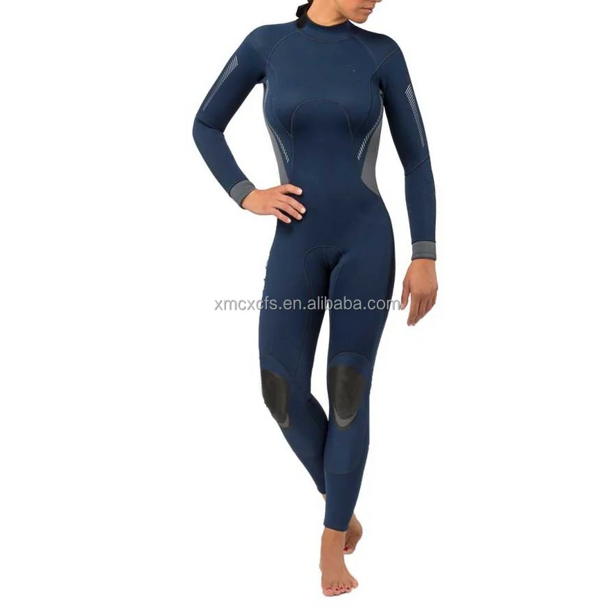3MM Water Sports Women Can Customize Logo Zipper Wetsuit Neoprene Warm Knee Anti-wear Reinforcement