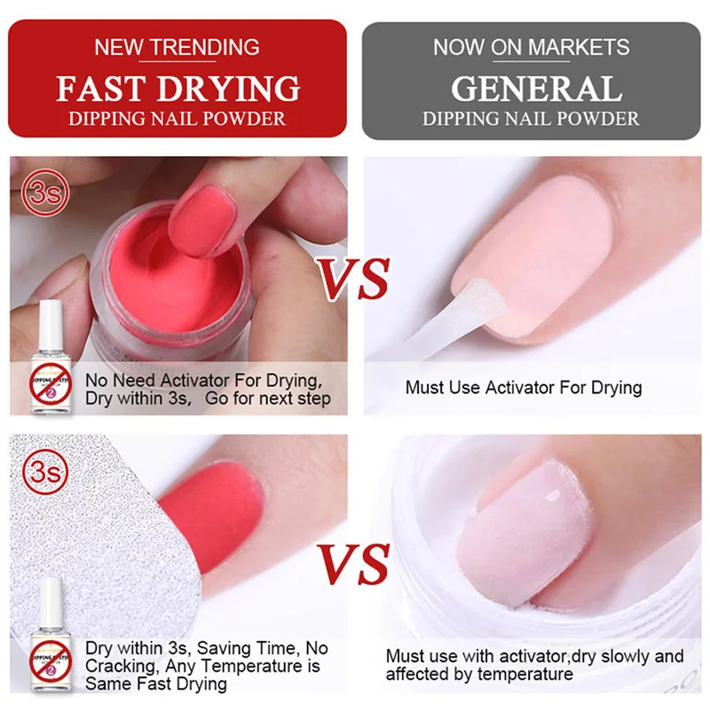 Custom Private Label Color Dipping Acrylic Powder And Liquid Set Professional Dip For Nails Dipping Powder