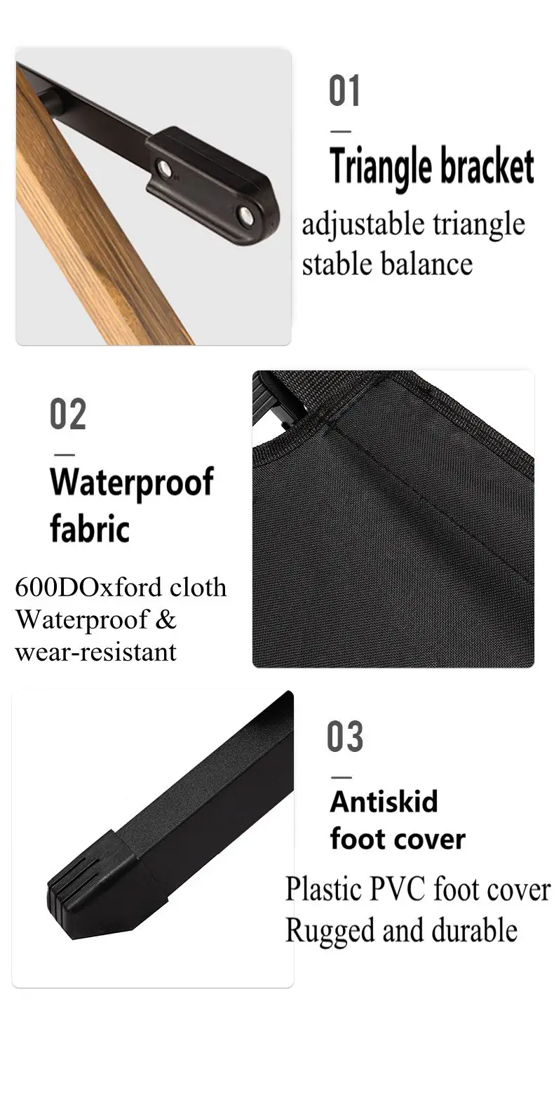 Leisure outdoor camping bed portable folding camping bed with waterproof bag