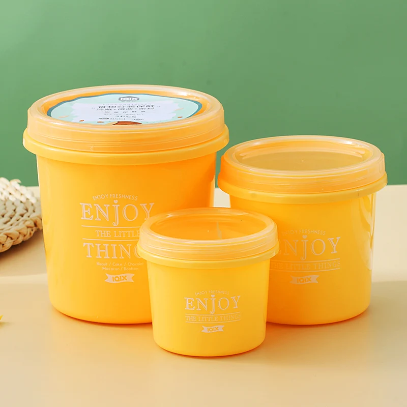 3 Pcs Airtight Food Kitchen Refrigerator Fruits Plastic Vegetable Crisper Storage Plastic Round Crisper Set