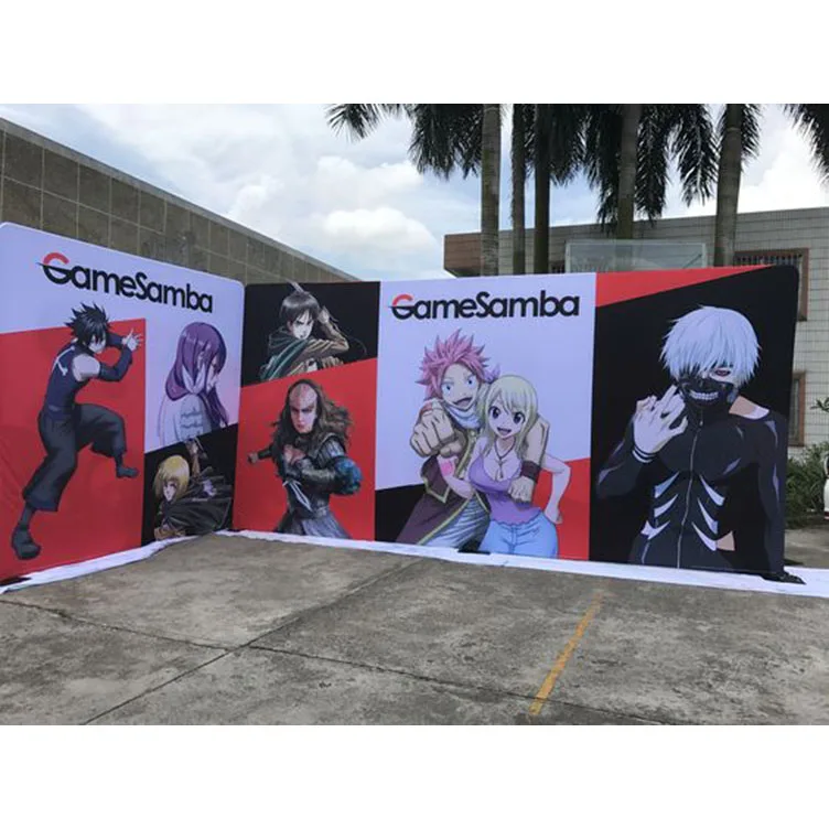 HeBang Tube Tension Fabric System of 10ft straight wall series