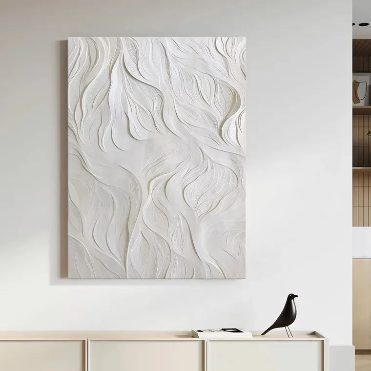 Modern Textured Oversize Custom Made Hand-painted Abstract Acrylic Canvas Painting for Home Wall Art Living Room Bedroom Decor