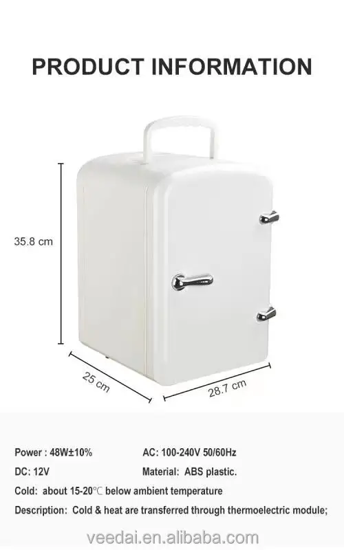 9L  Electric AC/DC Compressor Fridge Car Refrigerator Suitable for All Trucks Bus RV Boat Coaches 12V  White Camping Power