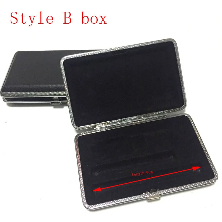 mini  e cigarette case metal leather case empty without cartridge battery and USB only packing case for vape pen