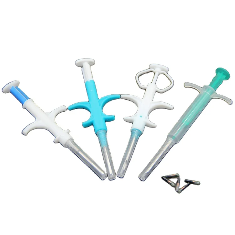 2024 Hot Selling  Pets Microchips Implant Animal Syringe  With EM4305 Chips