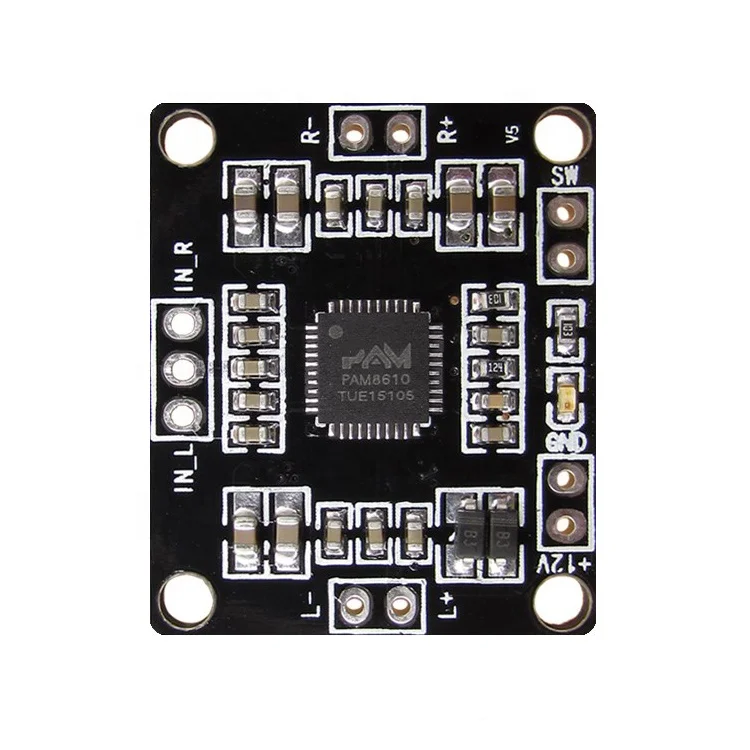 PAM8610 digital power amplifier board 2 x15w dual channel stereo-mini class D power  12V