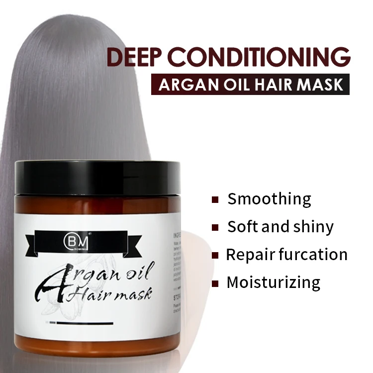 In stock fast delivery natural repair argan oil hair mask customized logo