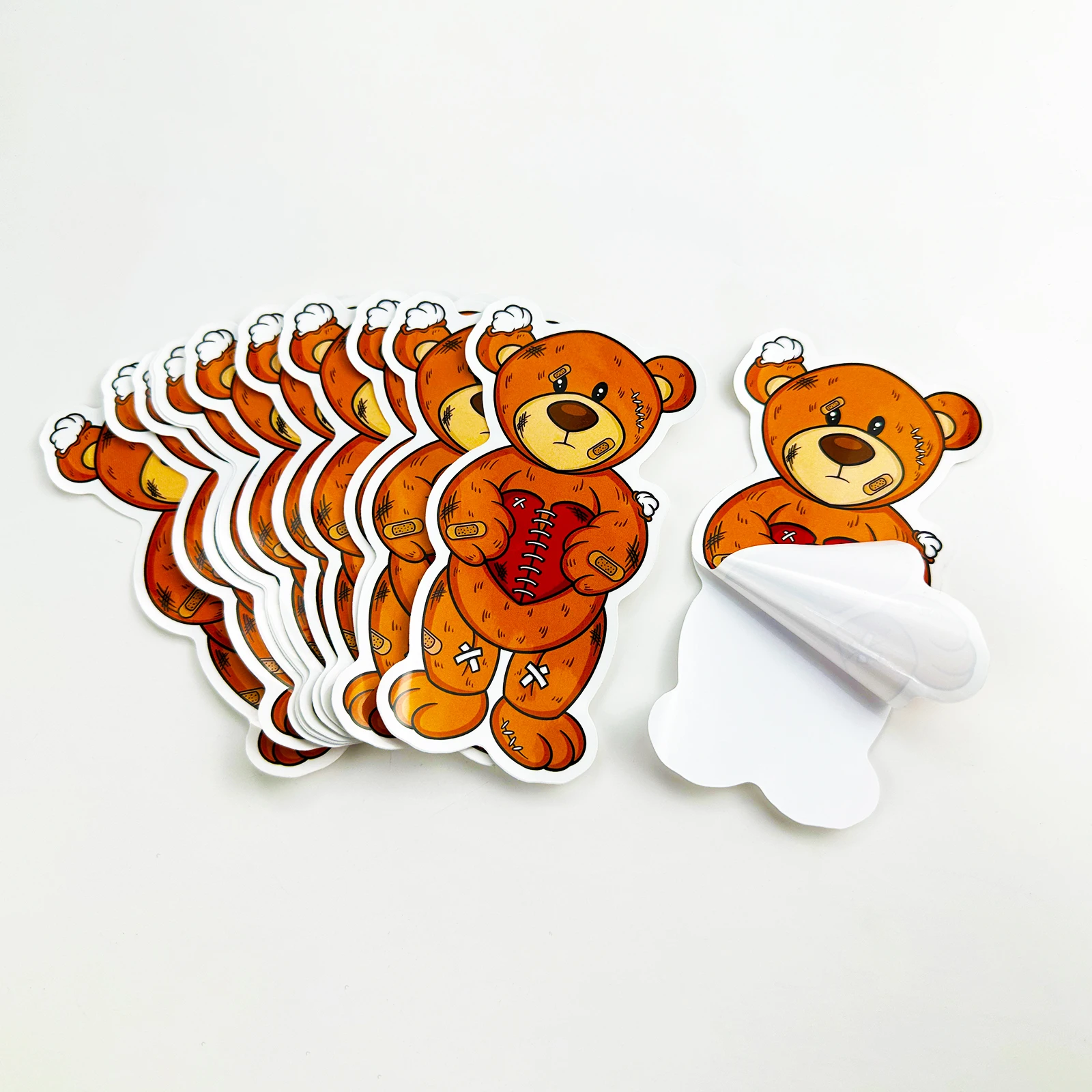 Custom Company Name Waterproof Sticker Die Cut Vinyl Sticker Printing Adhesive PVC Promotion Cartoon Logo Sticker