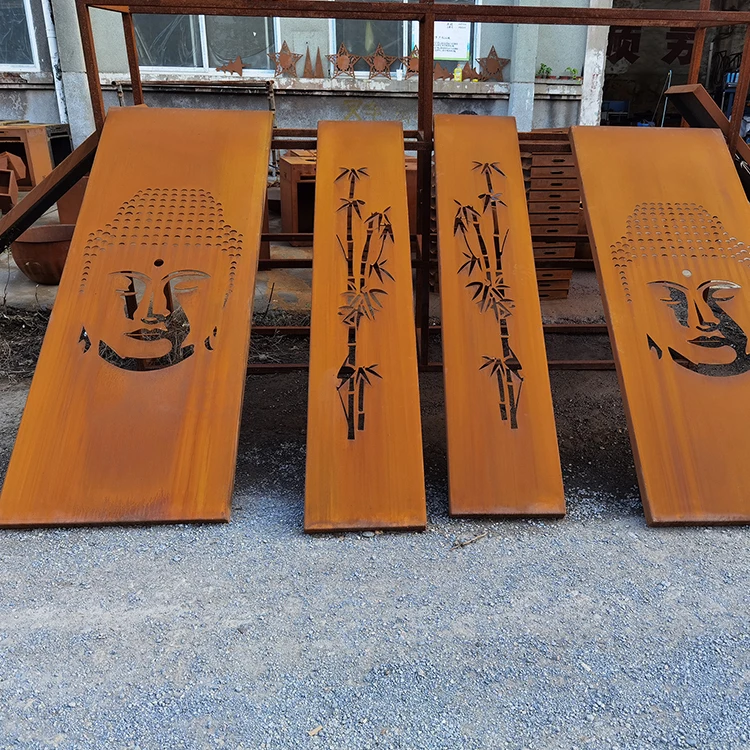 Decorative Perforated Sheet Metal Corten Steel Screen Panels