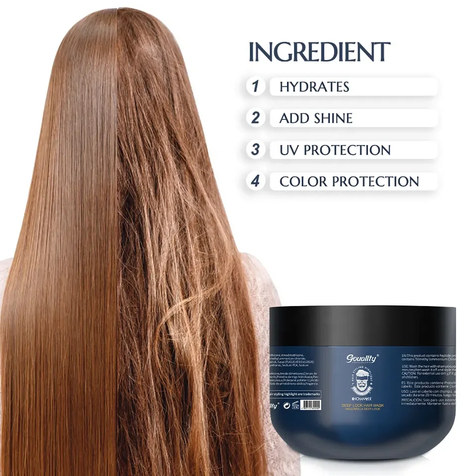 Private Label Curly Hair Care Coconut Oil Anti-frizz Moisturizing Smoothing Hair Mask