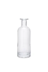 Chinese manufacture factory price  wicked  skeleton  volume glass bottle for liquor brandy whiskey rum vodka