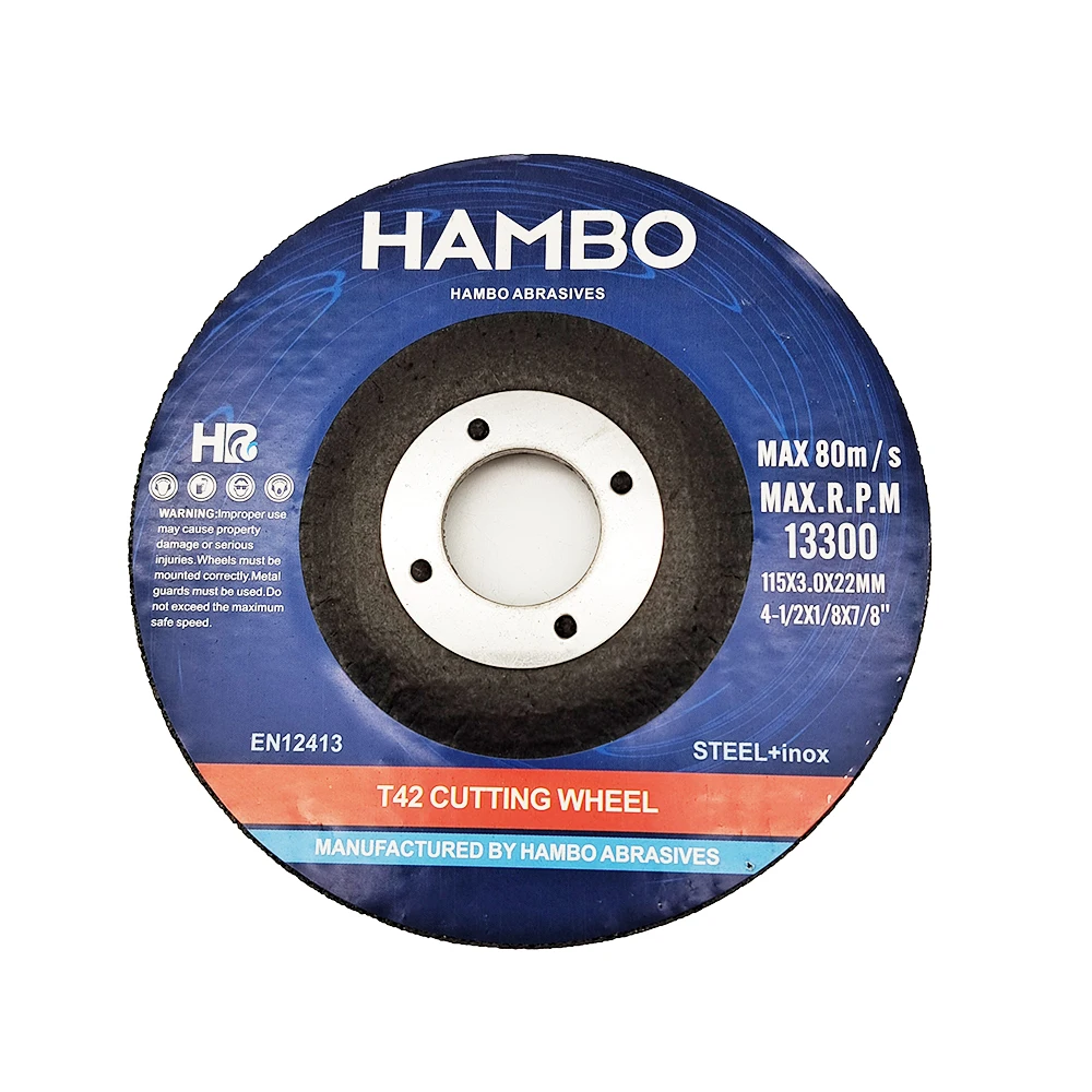 High Quality Cutting Disc 115mm Abrasive Grinding Metal Cast Iron Cutting Disc for Stainless Steel