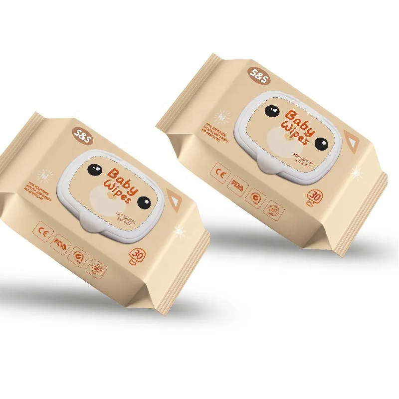 
Bamboo Organic Pure Water Coconut Oil Frangrance Free Spunlace Cute Baby Cleaning Wet Wipes 