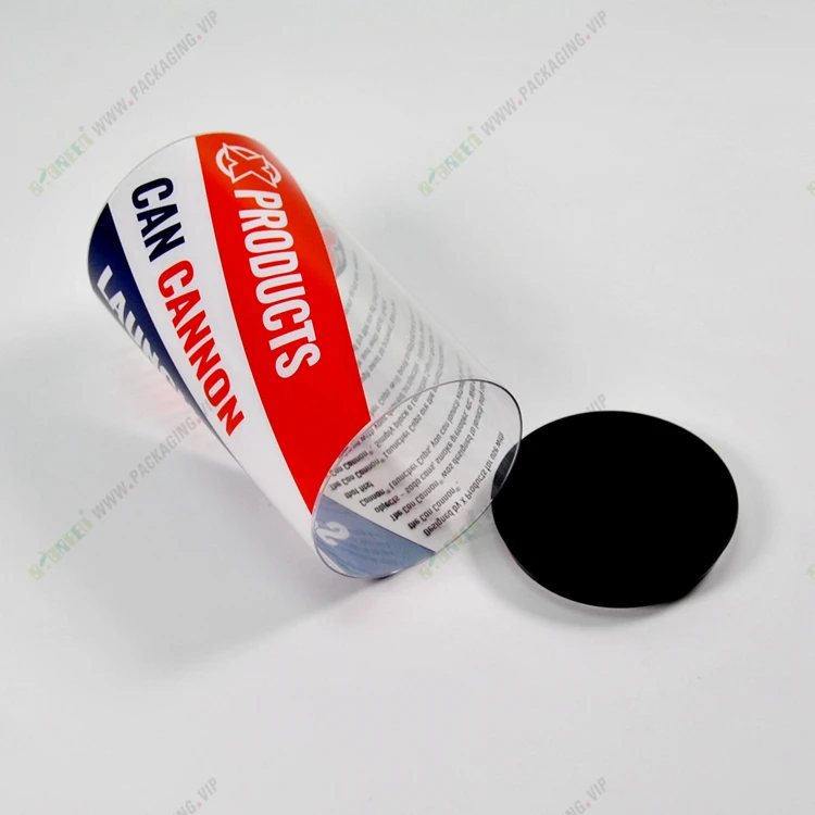 quality supplier cylinder gift box transparent plastic tube packaging for hair extension