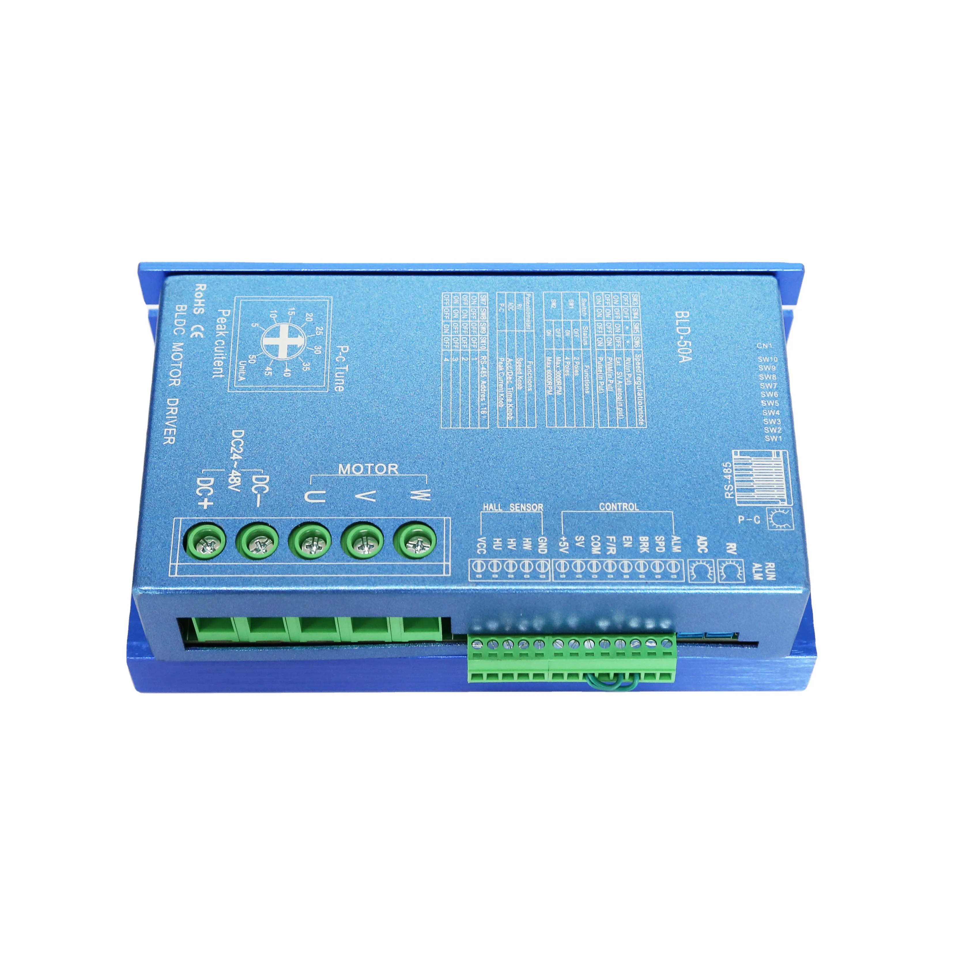 brushless motor controller BLD-50A 36v 48v 1500W bldc motor controller 24v 48v bldc motor driver