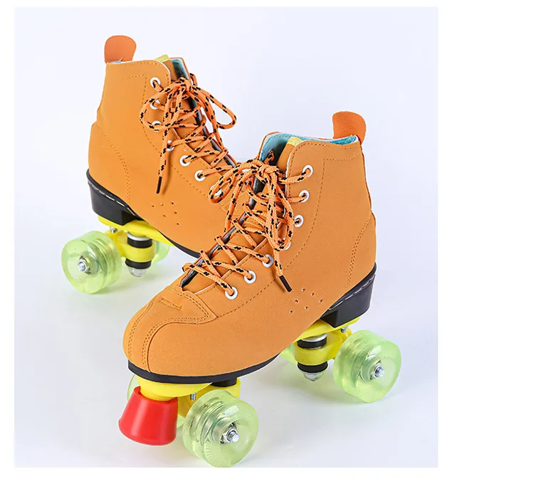 Factory wholesale cheap adjustable children kids quad inline roller skates 4 wheels flashing rollers shoes for kids